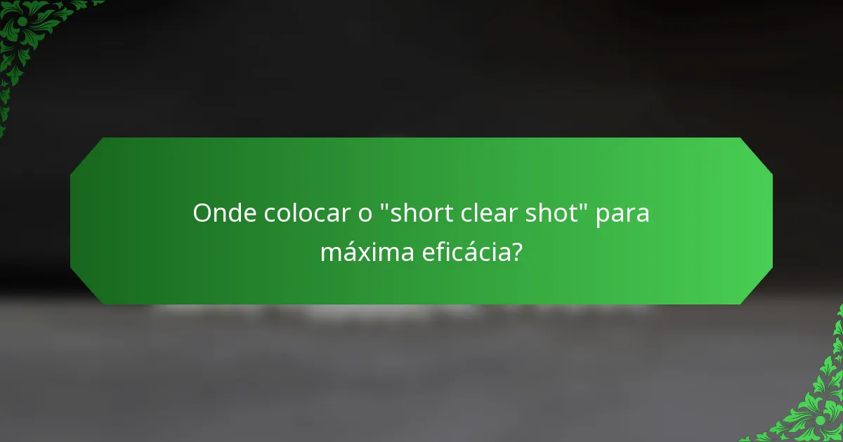 Onde colocar o 
